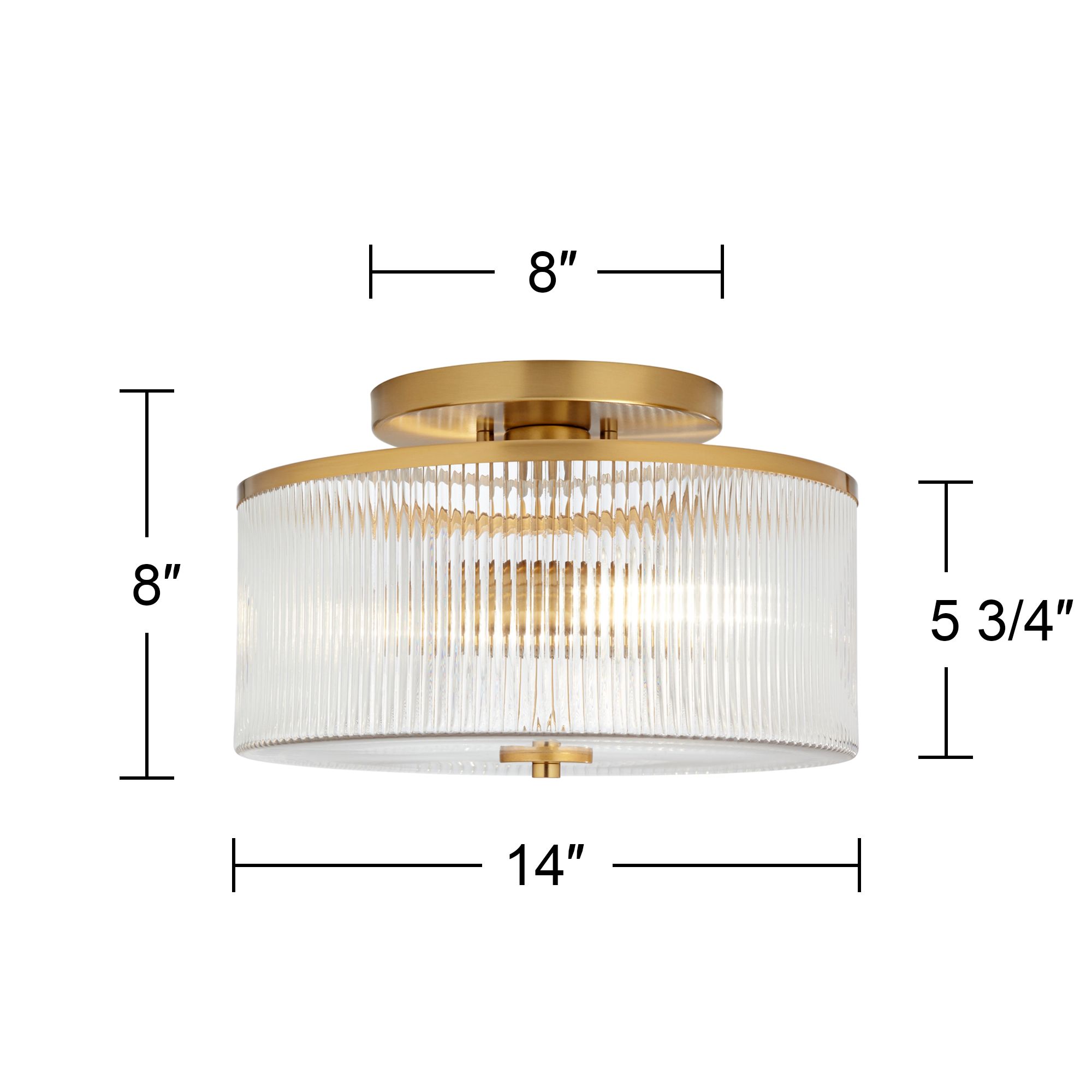 Watch A Video About the Possini Euro McKenzie Warm Brass 2 Light Ceiling Light