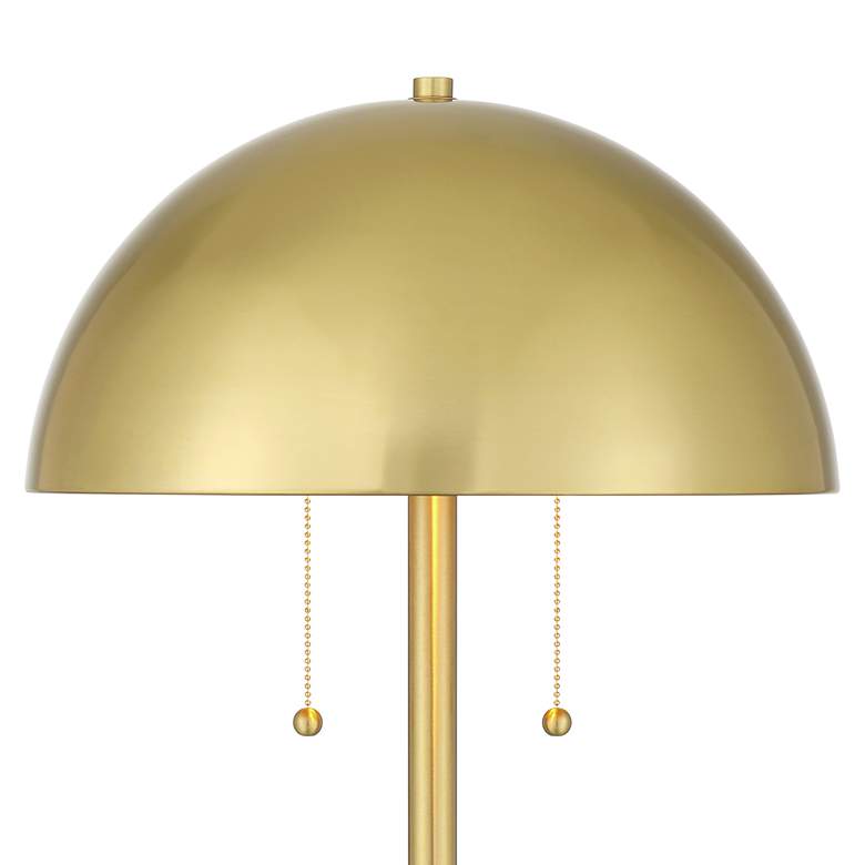 Image 3 Possini Euro Medbury 61 1/2" High Brass Dome Modern Floor Lamp more views