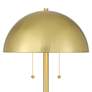 3_Possini Euro Medbury 61 1/2" High Brass Dome Modern Floor Lamp more views