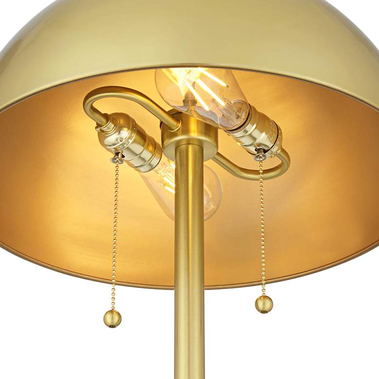 Image 4 Possini Euro Medbury 61 1/2" High Brass Dome Modern Floor Lamp more views
