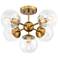 Possini Euro Medhi 19 3/4"W 5-Light Warm Brass Ceiling Light