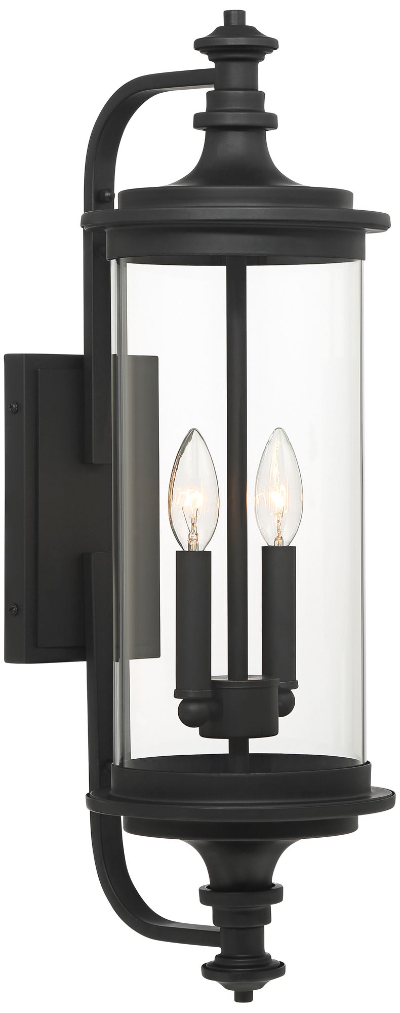 Image 4 Possini Euro Medici 24 1/2" Black 2-Light Outdoor Wall Light Set of 2 more views