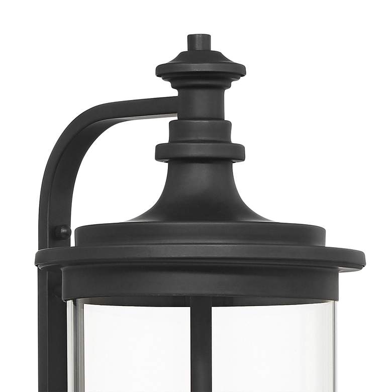 Image 3 Possini Euro Medici 24 1/2" Black and Glass 2-Light Outdoor Wall Light more views