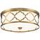 Possini Euro Medley 16"W Warm Brass Cut Frame Ceiling Light