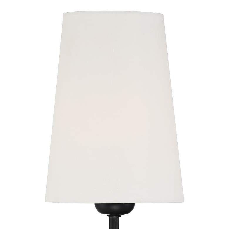 Image 4 Possini Euro Melody 19 1/2" High Black Metal 2-Light Wall Sconce more views