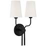 Watch A Video About the Melody 19 Black Metal 2 Light Wall Sconce