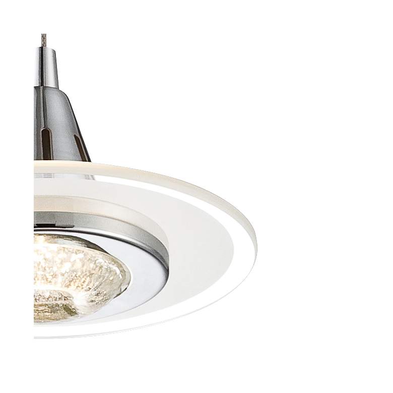 Image 3 Possini Euro Menos 6 1/4" Wide Modern Chrome LED Mini Pendant Light more views