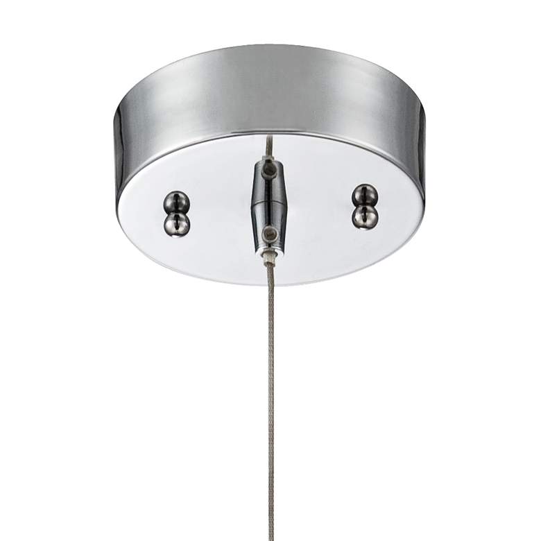 Image 5 Possini Euro Menos 6 1/4 inch Wide Modern Chrome LED Mini Pendant Light more views