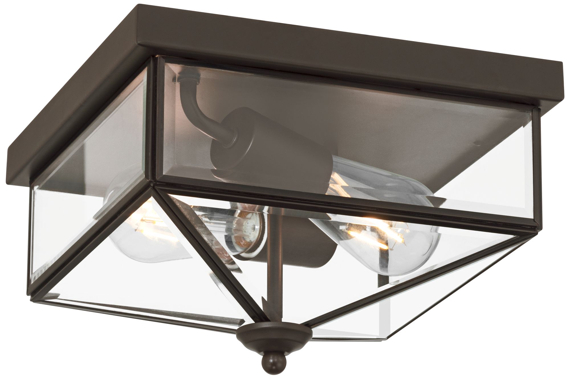 Image 2 Possini Euro Menton 10 1/4" Wide Oil-Rubbed Bronze Outdoor Flushmount