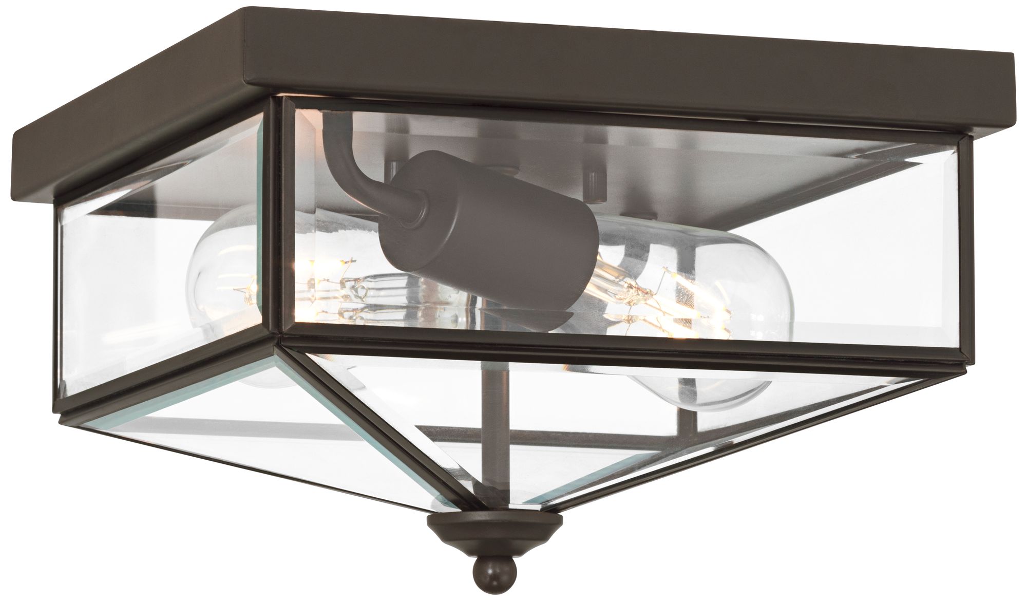Image 4 Possini Euro Menton 10 1/4" Wide Oil-Rubbed Bronze Outdoor Flushmount more views