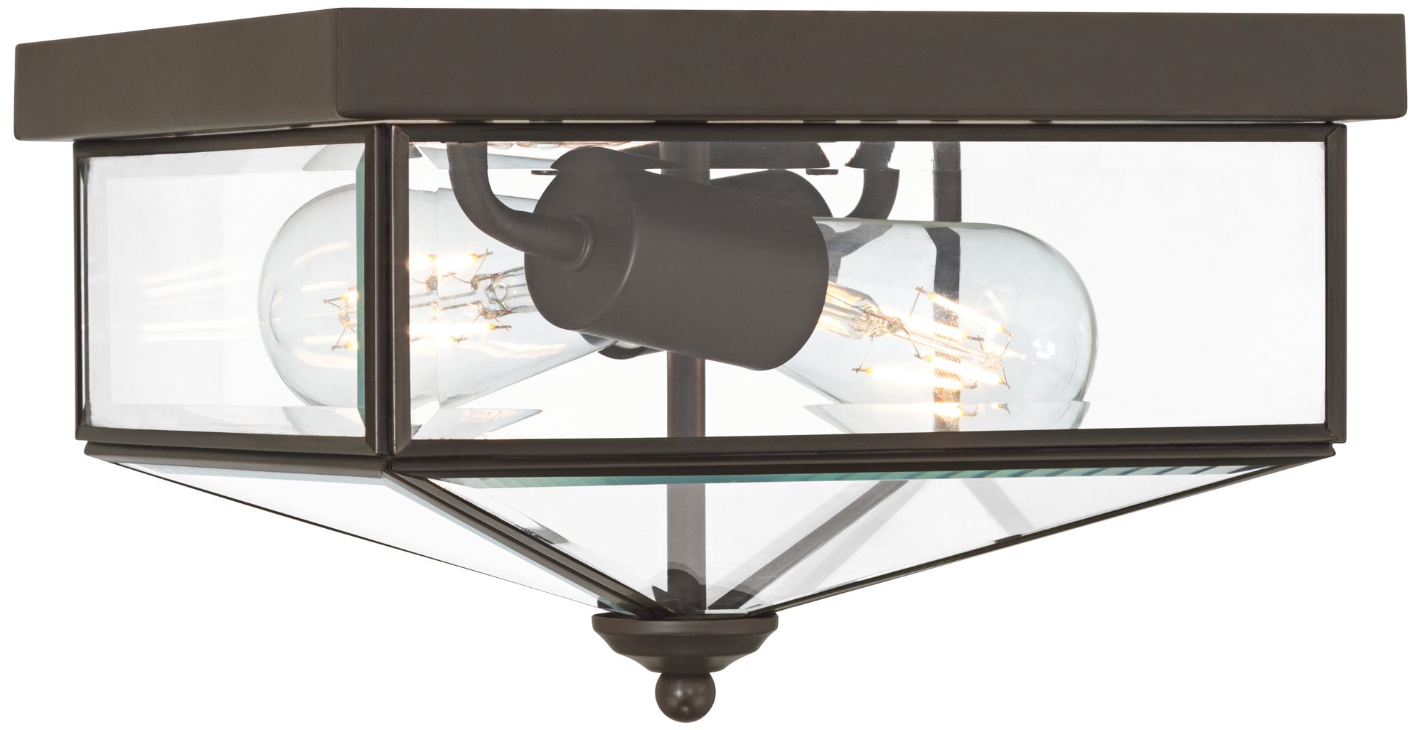 Image 5 Possini Euro Menton 10 1/4" Wide Oil-Rubbed Bronze Outdoor Flushmount more views