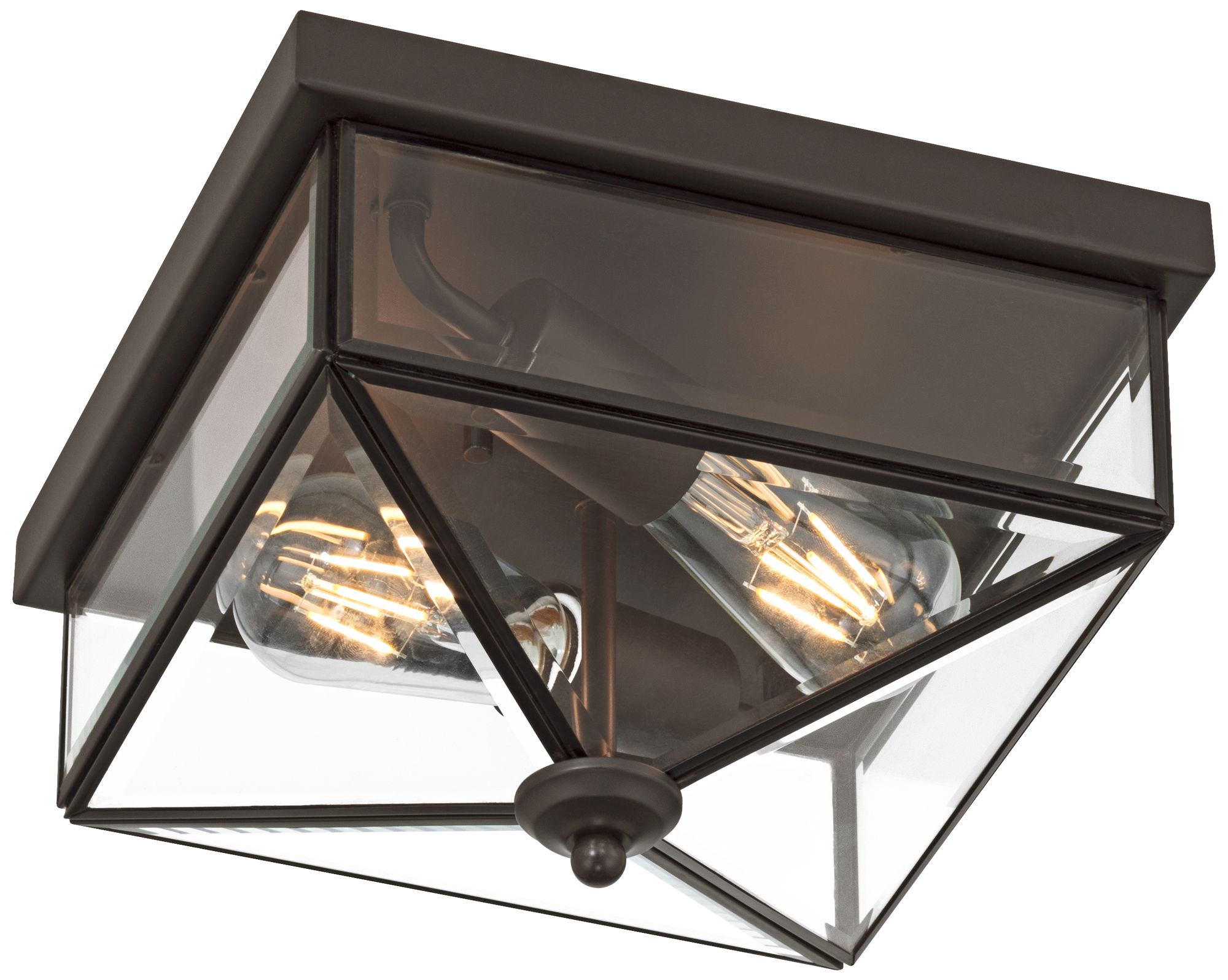 Image 6 Possini Euro Menton 10 1/4" Wide Oil-Rubbed Bronze Outdoor Flushmount more views
