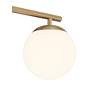 Possini Euro Meridian 23" Wide Gold Frosted Glass 3-Light Bath Light