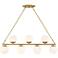 Possini Euro Meridian 42 1/2" Plated Gold 7-Light Island Chandelier