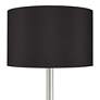 Possini Euro Meridian 72" Black Shade LED Light Blaster Floor Lamp