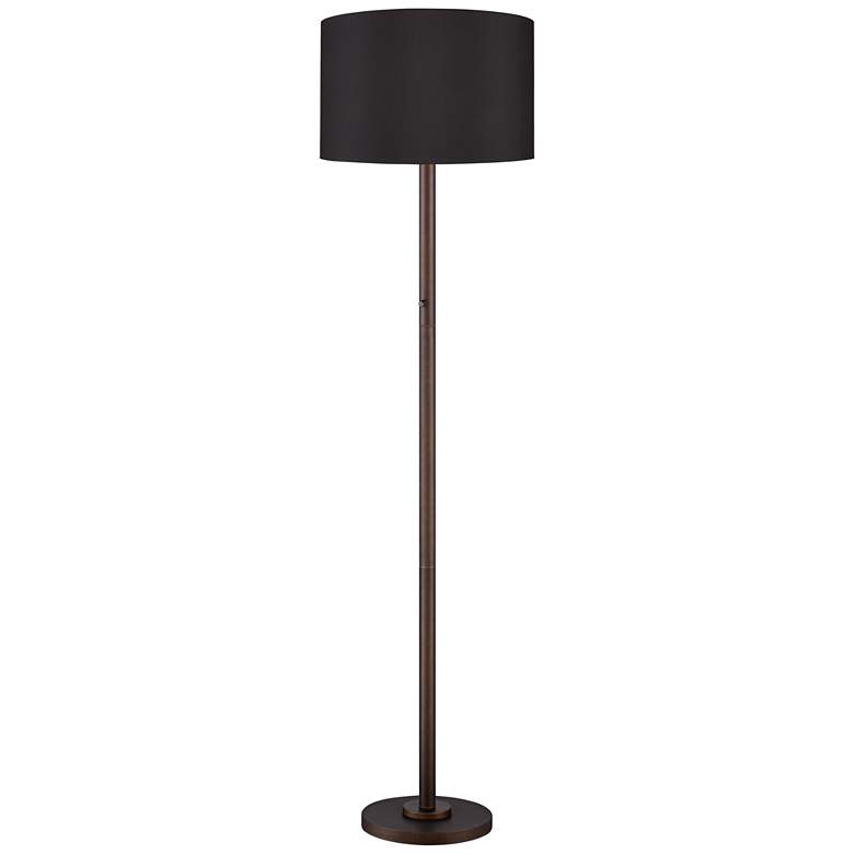 Image 2 Possini Euro Meridian 72 inch Bronze Black Light Blaster Floor Lamp