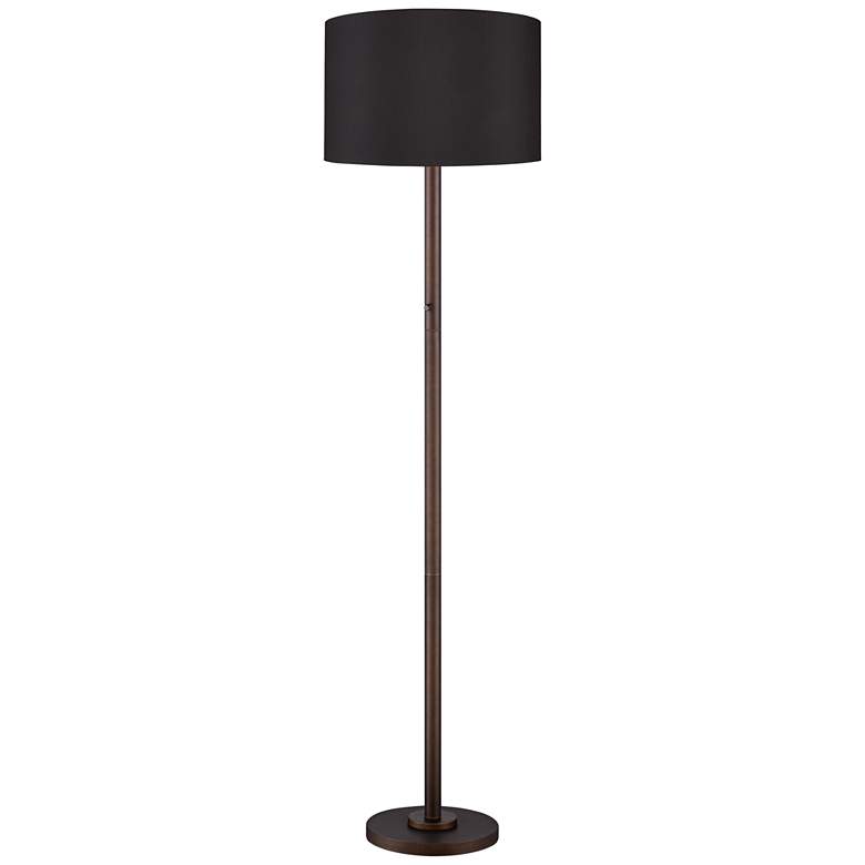 Image 2 Possini Euro Meridian 72" Bronze Black Light Blaster Floor Lamp