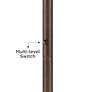 4_Possini Euro Meridian 76 3/8" Light Blaster Floor Lamp with Riser more views