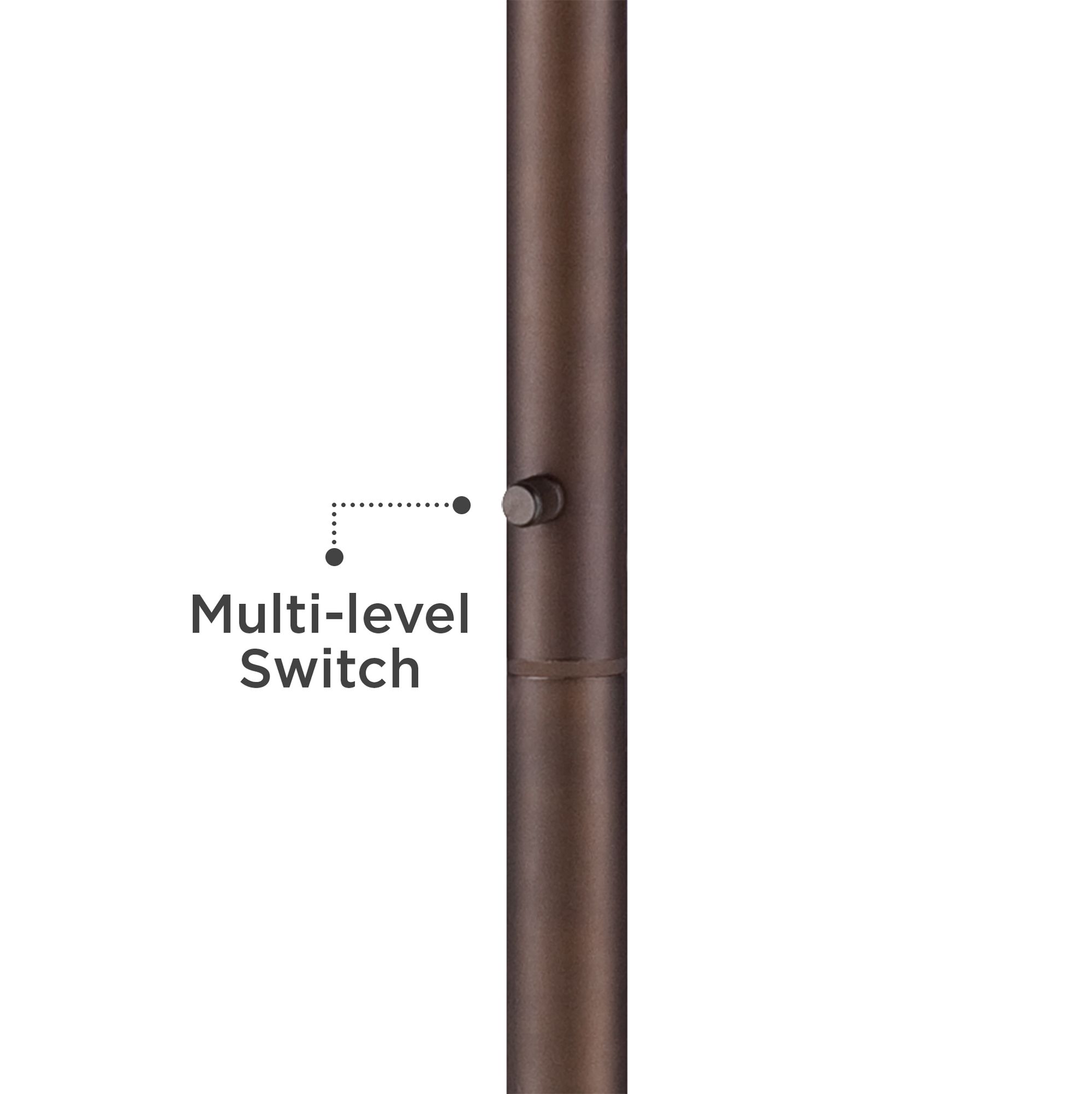 Image 4 Possini Euro Meridian 76 3/8" Light Blaster Floor Lamp with Riser more views