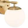 Possini Euro Meridian 8 1/2" High Gold and Frosted Glass Wall Sconce
