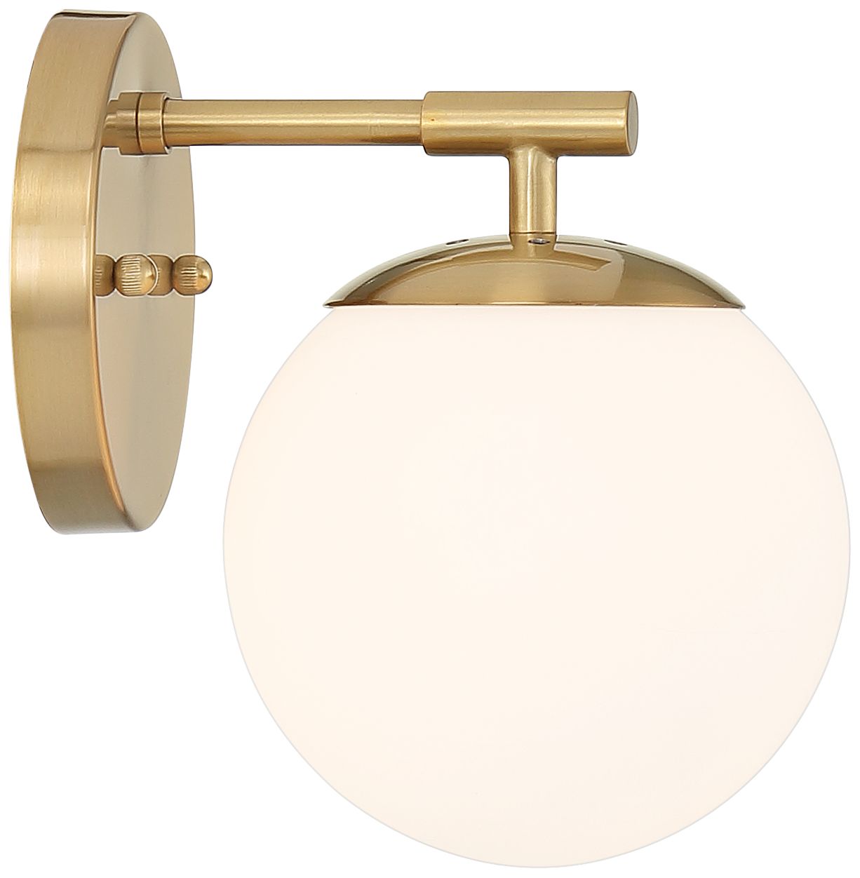 Possini Euro Meridian 8 1/2" High Gold and Glass Wall Sconce Set of 2 in scene