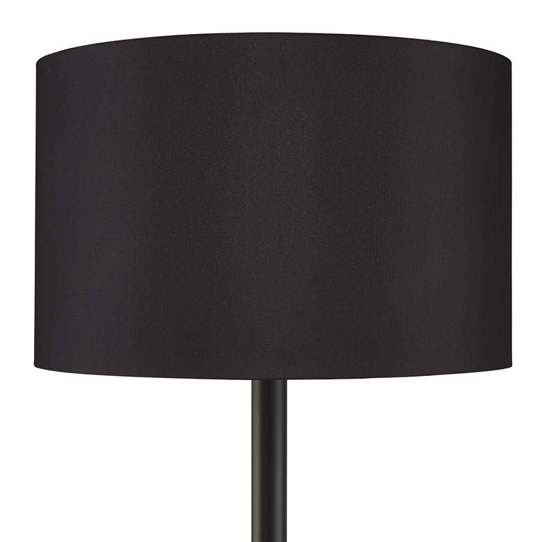 Image 3 Possini Euro Meridian Black Shade 72 inch Light Blaster Floor Lamp more views