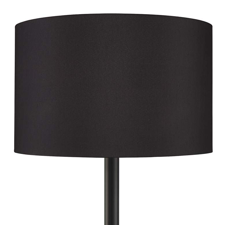 Image 3 Possini Euro Meridian Black Shade 72" Light Blaster Floor Lamp more views
