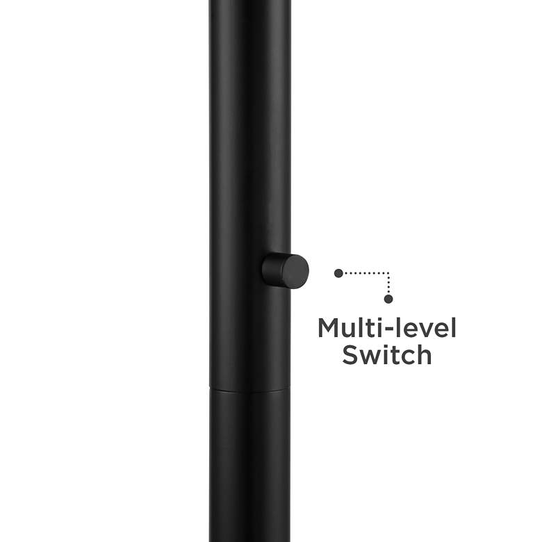 Image 4 Possini Euro Meridian Black Shade 72" Light Blaster Floor Lamp more views