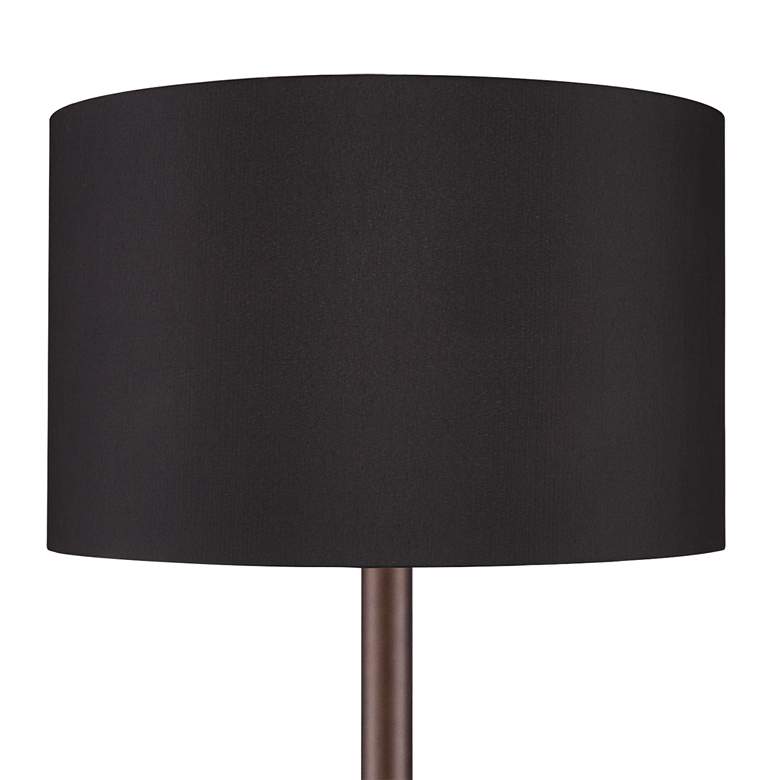 Image 3 Possini Euro Meridian Bronze and Black Light Blaster Floor Lamp with Riser more views