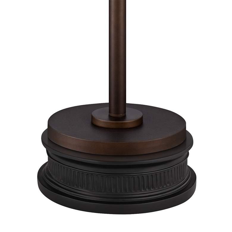 Image 5 Possini Euro Meridian Bronze and Black Light Blaster Floor Lamp with Riser more views