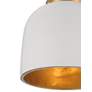 Possini Euro Merrick 9 1/4"W Gold White Cement Ceiling Light