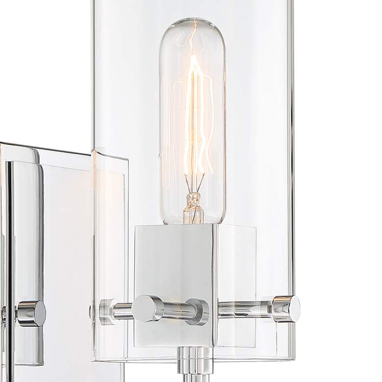 Image 3 Possini Euro Metis 11" High Chrome Wall Sconce more views