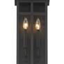 3_Possini Euro Metrix 30" Black 4-Light Rectangular Outdoor Wall Light more views