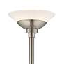 Possini Euro Metro 71" High Modern Brushed Nickel Torchiere Floor Lamp