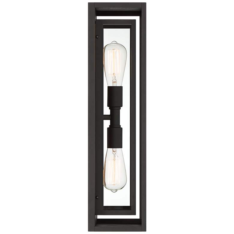 Image 6 Possini Euro Metropolis 22" High Black and Gold Outdoor Wall Light more views