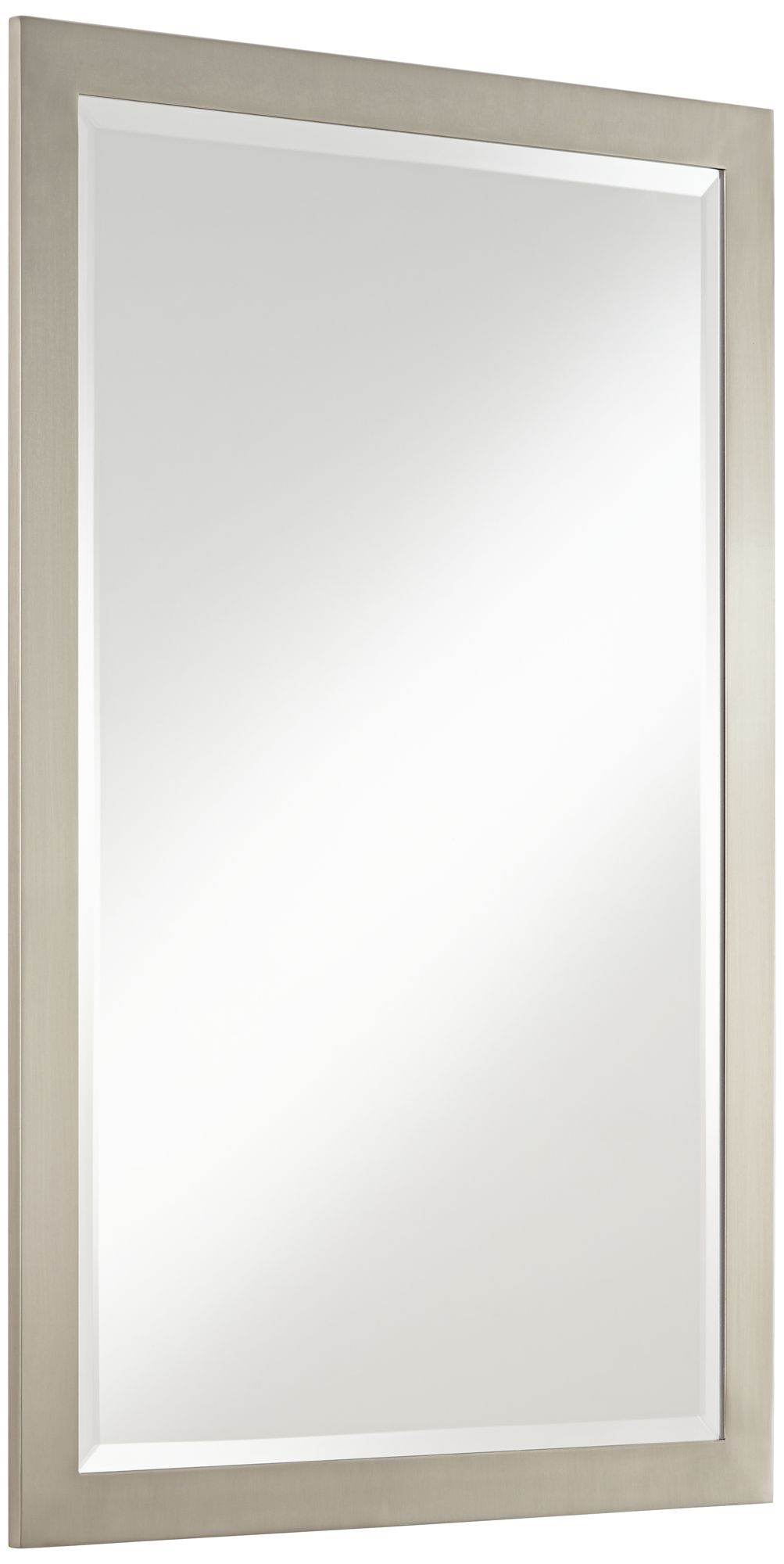 Image 6 Possini Euro Metzeo 22" x 33" Brushed Nickel Wall Mirror more views