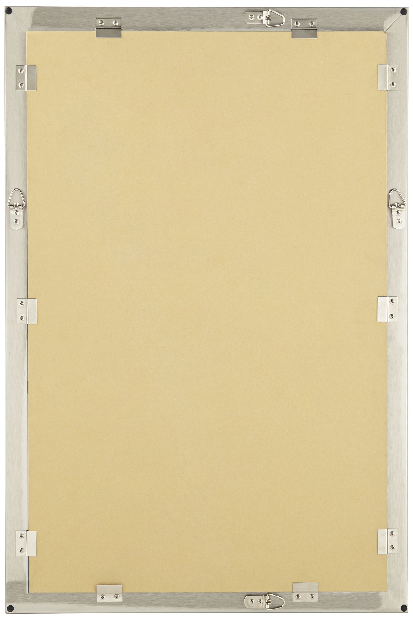 Image 7 Possini Euro Metzeo 22" x 33" Brushed Nickel Wall Mirror more views