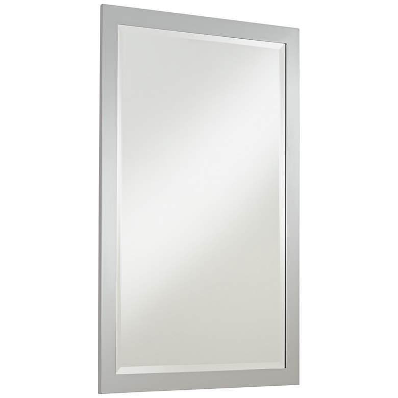 Image 5 Possini Euro Metzeo 22" x 33" Rectangular Chrome Wall Mirror more views