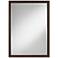 Possini Euro Metzeo 26" x 36" Bronze Rectangular Wall Mirror