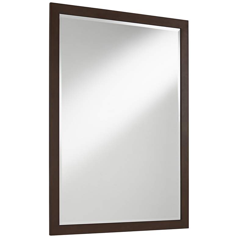 Image 5 Possini Euro Metzeo 26" x 36" Bronze Rectangular Wall Mirror more views