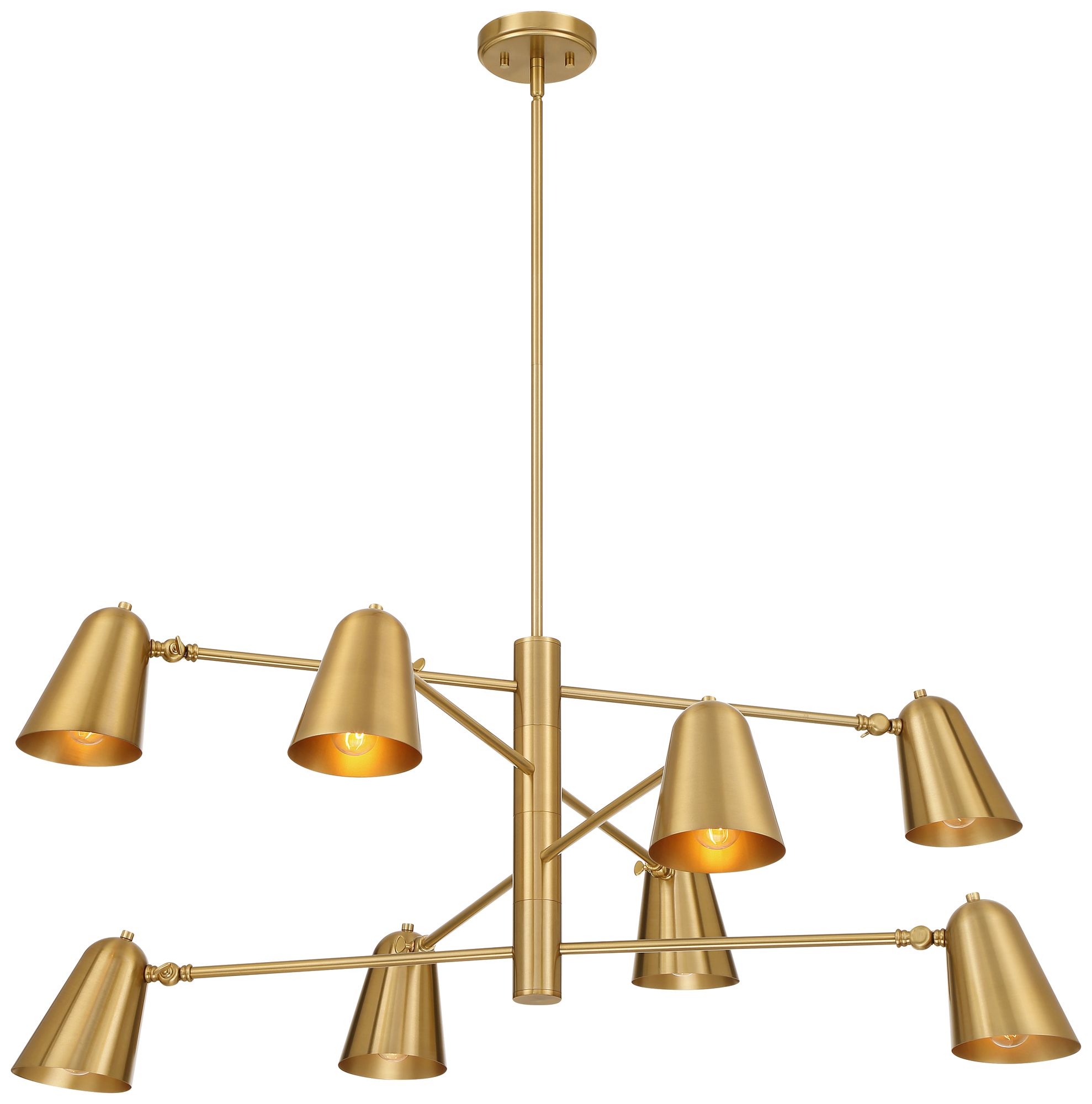 Watch A Video About the Possini Euro Meyers Warm Brass 8 Light Chandelier