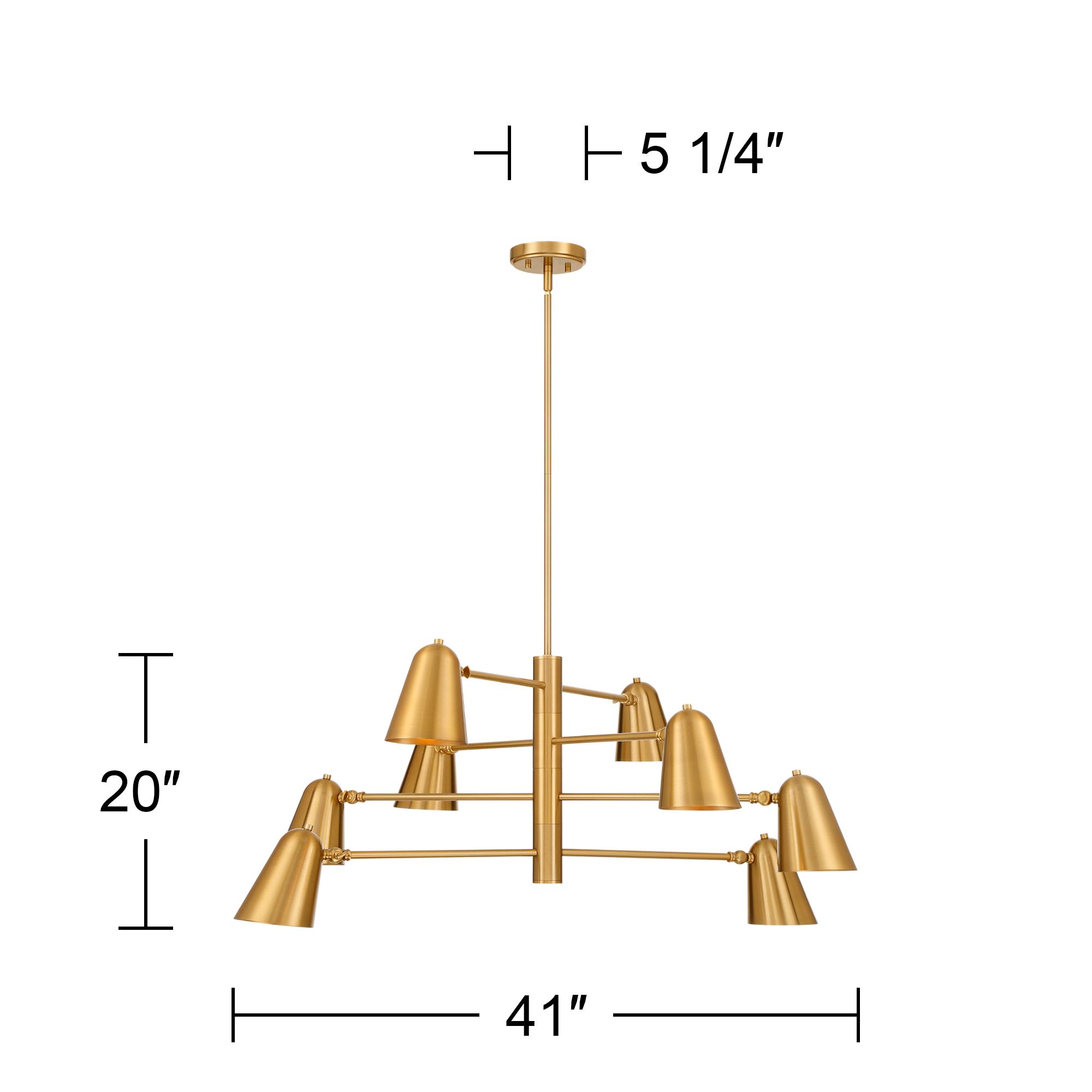 Watch A Video About the Possini Euro Meyers Warm Brass 8 Light Chandelier