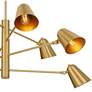 6_Possini Euro Meyers 41" Wide Warm Brass 8-Light Chandelier more views