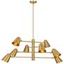Watch A Video About the Possini Euro Meyers Warm Brass 8 Light Chandelier