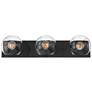 2_Possini Euro Michaelis 26" Wide Black 3-Light Bath Light