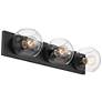 7_Possini Euro Michaelis 26" Wide Black 3-Light Bath Light more views