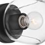 3_Possini Euro Michaelis 6 1/4" High Black Wall Sconce more views
