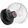 6_Possini Euro Michaelis 6 1/4" High Black Wall Sconce more views