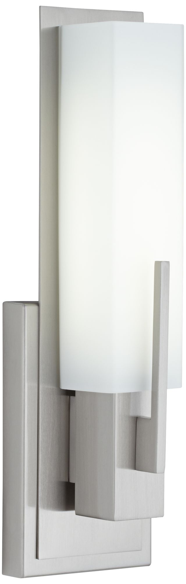 Possini Euro Midtown 15" High Satin Nickel LED Wall Sconce