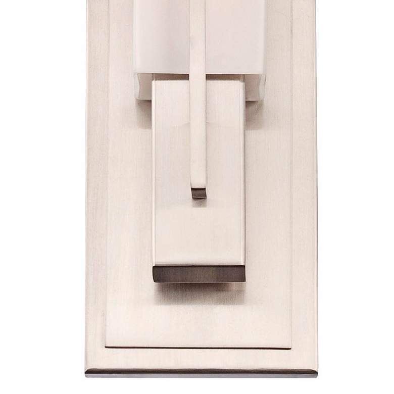 Image 3 Possini Euro Midtown 15 inch High Satin Nickel Wall Sconce Set of 2 more views